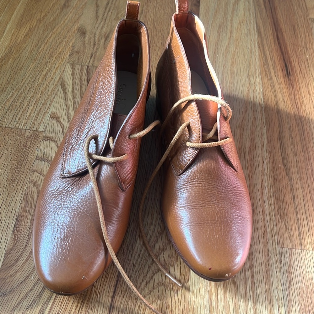 Cole Haan ankle lace boot, tan size 7